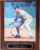 Mark Grace signed Chicago Cubs 8x10 Photo Plaque (10.5x13)- Mounted Memories