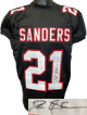 Deion Sanders signed Atlanta Black Pro Style Custom Stitched Jersey XL- Beckett/BAS Witnessed #WG31977