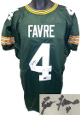 Brett Favre signed Green Bay Green Pro Style Custom Stitched Jersey #4 XL- Radtke Exclusive Sticker