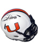 Clinton Portis signed Miami Hurricanes Lunar Speed Mini Helmet #28 -Fanatics (01 Natl Champs)