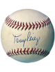 Tony Perez signed Official Rawlings RONL National League Baseball minor tone spots- COA (Cincinnati Reds/HOF/Big Red Machine)