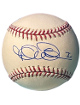 Jered Weaver signed Official Rawlings Major League Baseball #36 minor tone spots- COA (Angels/Padres/3XAS)