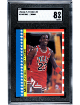 Michael Jordan 1987-88 Fleer Sticker/Card #2- SGC Graded 8 NM-MT (Chicago Bulls/HOF/GOAT/2nd Year)