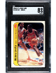 Michael Jordan 1986-87 Fleer Sticker Rookie Card (RC) #8- SGC Graded 8 NM-MT (Chicago Bulls/HOF/GOAT)