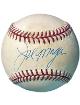 Joe Morgan signed Official Rawlings RONL National League Baseball tone spots- COA (Reds/HOF/Big Red Machine/10XAS)