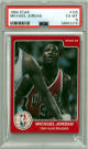 Michael Jordan 1984-85 Star Basketball Rookie Card (RC) #195- PSA Graded 6 EX-MT (Chicago Bulls/HOF/GOAT)