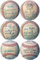 1958 St. Louis Cardinals Team Signed National League (Giles) Baseball 22 sigs-JSA LOA Stan Musial/Curt Flood/Ken Boyer/Stan Hack