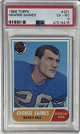 George Saimes 1968 Topps Card #201- PSA Graded 6 EX-MT (Buffalo Bills)