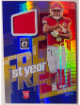 Rashee Rice 2023 Panini Donruss Optic Prizm 1st Year Rookie Relic Card (RC) #FYF-RR (Kansas City Chiefs)