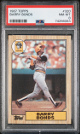 Barry Bonds 1987 Topps Rookie Card (RC) #320- PSA Graded 8 NM-MT (Pittsburgh Pirates)