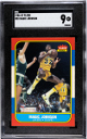 Magic Johnson  1986-87 Fleer Card #53- SGC Graded 9 Mint (Los Angeles Lakers/HOF)