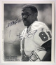 Chris Sanders signed Tennessee Oilers/Titans 5x6 B&W NFL photo- COA