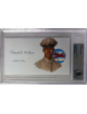 Charles E. McGee signed 3x5.5 cut signature w/ Image BAS/Beckett Encapsulated (Tuskegee Airman Pilot/Red Tails/WWII/Korea)