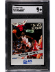 Michael Jordan 1990-1991 Star Equal The Silver Season Card #1- SGC Graded 9 Mint (Chicago Bulls/HOF/GOAT)