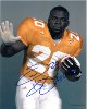 Travis Henry signed Tennessee Volunteers 8x10 Photo #20 98 Champs (hand up)