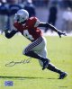 Santonio Holmes signed Ohio State Buckeyes 8x10 Photo- Holmes Hologram