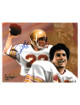 Doug Flutie signed Boston College Eagles 12X15 Photo/Litho #22 Dual Sig- JSA (Heisman)