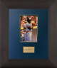 Rod Carew signed 1.5x3 Cut Signature Custom Framing (16x19) imperfect- COA (Minnesota Twins)