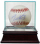 Eduardo Nunez signed Rawlings Official Major League Baseball w/ Glass Case- JSA Hologram (Boston Red Sox)