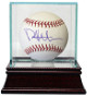 Phil Hughes signed Official Major League Baseball w/ Glass Case ( Minnesota Twins)