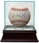 Justin Upton signed Official Major League Baseball w/ Glass Case #1 Pick 2005 #9- JSA Hologram #CC09283 (Arizona Diamondbacks)