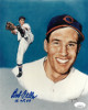 Bob Feller signed Cleveland Indians 8x10 Portrait Photo HOF 62- JSA Hologram #CC09007