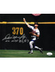 Dale Murphy signed Atlanta Braves 8x10 Photo NL MVP 82, 83 (white jersey throwing)- JSA Hologram