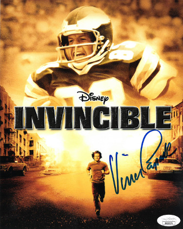 Vince Papale signed Disney Invincible Movie 8x10 Photo- JSA Hologram (Philadelphia Eagles)