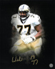 Willie Roaf signed New Orleans Saints Splash Logo 8x10 Photo #77- AWM Hologram