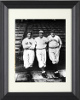 Babe Ruth, Lou Gehrig & Jimmie Foxx Vintage B&W 8x10 Photo Custom Framing (Yankees/A's)