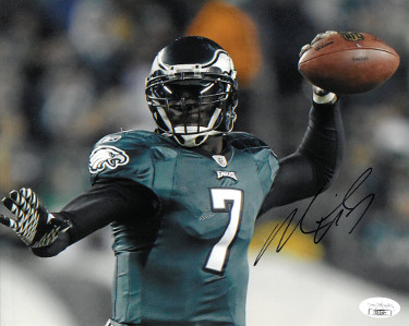 Michael Vick signed Philadelphia Eagles 8X10 Photo (horizontal)- JSA Hologram